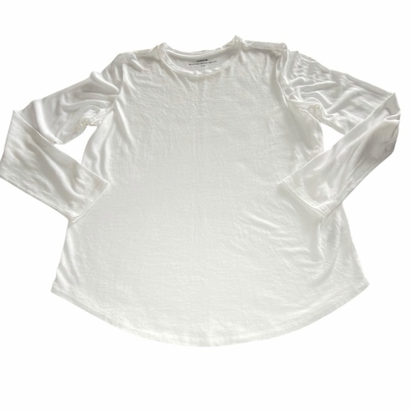 Vince White Little Boy Long Sleeve Crew Neck Top Size L – Pima Cotton Modal - Picture 4 of 9